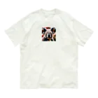 KT0911の耳が大きい狐 オーガニックコットンTシャツ