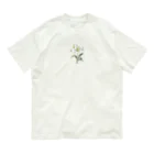 Q_kyuのアンティークリリー Organic Cotton T-Shirt