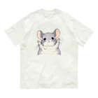 もふっとチンチラ🐭のばんざいチンチラ Organic Cotton T-Shirt