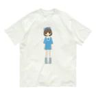 fukuikeのガール01 オーガニックコットンTシャツ