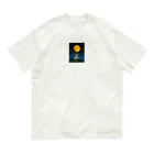 赤い鳥居の満月と岐阜城 Organic Cotton T-Shirt