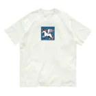 AI画像作って遊ぼうのドット絵ユニコーン Organic Cotton T-Shirt