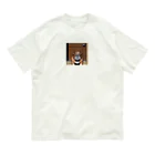 barisukaの用心棒ブルドッグ オーガニックコットンTシャツ