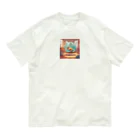 NiTiのボールで遊んでるハムスター オーガニックコットンTシャツ