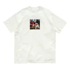 ODDS-345のぬいぐるみと格闘するパグ Organic Cotton T-Shirt