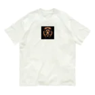 T0930の機械ライオン オーガニックコットンTシャツ