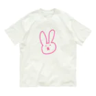 KULIEITAの兎のうー オーガニックコットンTシャツ