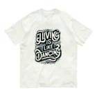 Kuris-DesignのLiving is like Dancing. オーガニックコットンTシャツ