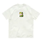 kawaiidoubututatiのカエル×めがね オーガニックコットンTシャツ