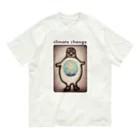 C O B I Tの気候変動に危機感を感じる北極のペンギン Organic Cotton T-Shirt