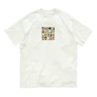 MEGROOVEのほのぼの仲間 オーガニックコットンTシャツ