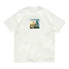 戦国時代マニアの明るい未来を予感させる大阪城 Organic Cotton T-Shirt