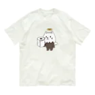 イラスト MONYAAT のねこかぶってるやつ　トイレットペーパー オーガニックコットンTシャツ