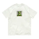 カエルグッズの正面蛙 Organic Cotton T-Shirt