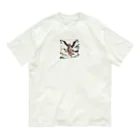 bigbamboofamilyの天狗　ハ オーガニックコットンTシャツ