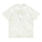 karurasworksのだるだるにゃんこ オーガニックコットンTシャツ