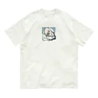 bigbamboofamilyの月に照らされた梟 オーガニックコットンTシャツ