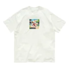 happiness_shopのかわいい子犬が元気いっぱい！ Organic Cotton T-Shirt