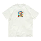 Green2929のかわいいトイプードルサマーキャンプ Organic Cotton T-Shirt