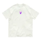 まねきねこのバイオレット　キャット Organic Cotton T-Shirt