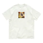 me-tooの「元気いっぱい！走りたくなるワンちゃん」 オーガニックコットンTシャツ