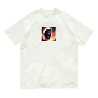 増税やめてーのかわいい猫の威嚇 Organic Cotton T-Shirt