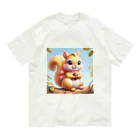 117hibikiのリス🐿 オーガニックコットンTシャツ