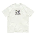 d-design-labのdancing robots オーガニックコットンTシャツ