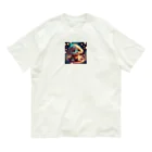 時計樹の森の幻想的な子犬グッズ Organic Cotton T-Shirt