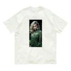 AQUAMETAVERSEのグリーンのドレスでパーティsanae 2074 Organic Cotton T-Shirt