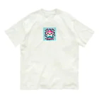 メアリーの星空とLINEスタンプ風デザインが絶妙 Organic Cotton T-Shirt