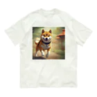 Ricky-Rickyのやんちゃな柴犬 オーガニックコットンTシャツ