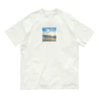 Apricot_taruの朝の海 オーガニックコットンTシャツ