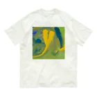 納豆ごはんの緑と黄色と青緑の混色 Organic Cotton T-Shirt