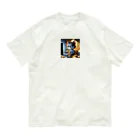 ARIES-TEREAの仕事中のかわいい猫 Organic Cotton T-Shirt