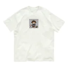 ピザベイビーの戦闘ネコ オーガニックコットンTシャツ