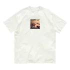 MM24Designの都会の夕暮れ オーガニックコットンTシャツ