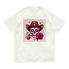 yasurin7000のローズスカル Organic Cotton T-Shirt