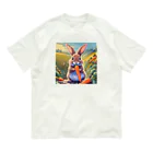 うさぎやのニンジンを食べるうさぎ Organic Cotton T-Shirt