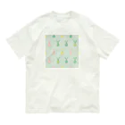 うさぎやのうさぎ柄8 オーガニックコットンTシャツ