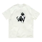 Cat Freakのハチワレキャット オーガニックコットンTシャツ