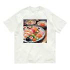 happiness_shopの美しい寿司の絵画 Organic Cotton T-Shirt