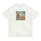 ほっこり絵音舎のいっしょにえいご！ Organic Cotton T-Shirt