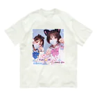 midori_kawaのYuki&JK セーラー服コラボ 夢をつかみ取れ❗️ オーガニックコットンTシャツ