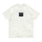 kinoko99999のワシ　軍需産業風のロゴ オーガニックコットンTシャツ