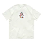 hakumenhonの春を迎えるペンギン Organic Cotton T-Shirt