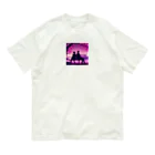 kichamanの夜桜デート オーガニックコットンTシャツ