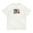 スポーツにゃんこ大戦争のバスケットボールにゃんこ Organic Cotton T-Shirt