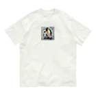 akipen76の愛する家族と幸せに暮らすペンギン Organic Cotton T-Shirt