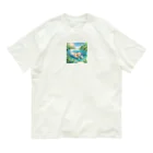 hayato0402の泳ぐわんこ オーガニックコットンTシャツ